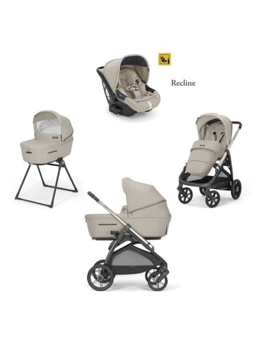 TRIO: vendita online Aptica System Quattro Pashmina Beige Seggiolino Auto Darwin Infant Recline in offerta