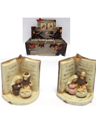 PERSONAGGI PRESEPE: vendita online NATIVITA' 69345 SU BASE CON LIBRO 7X6X4,5CM ASSORTITO in offerta