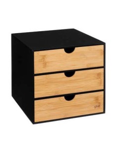 CASSETTIERE: vendita online CASSETTIERA DA TAVOLO 181364 3 CASSETTI BAMBOO 25X31X25CM in offerta