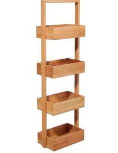 SPECCHI E MOBILETTI: vendita online SCAFFALE 216716020 BAMBOO 4 PIANI 25X16X88CM in offerta