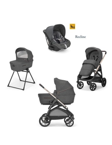 TRIO: vendita online Aptica System Quattro Velvet Grey Seggiolino Auto Darwin Infant Recline in offerta