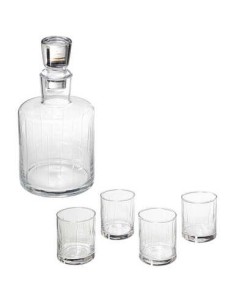 BICCHIERI LIQUORI E BIRRA: vendita online SET 5PZ WHISKY 154887 BOTTIGLIA CON 4 BICCHIERI in offerta