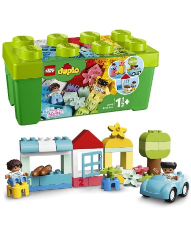 GIOCATTOLO PUBBLICIZZATO: vendita online LEGO DUPLO Classic Contenitore di Mattoncini 10913, 65 pezzi colorati, auto, fiori, ...