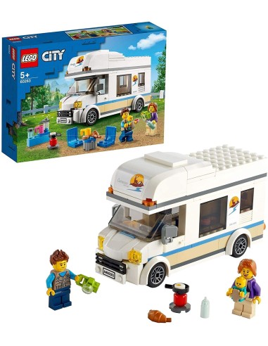 GIOCATTOLO PUBBLICIZZATO: vendita online LEGO City Camper delle Vacanze, Roulotte Giocattolo, Minifigure, Accessori, Giochi B...