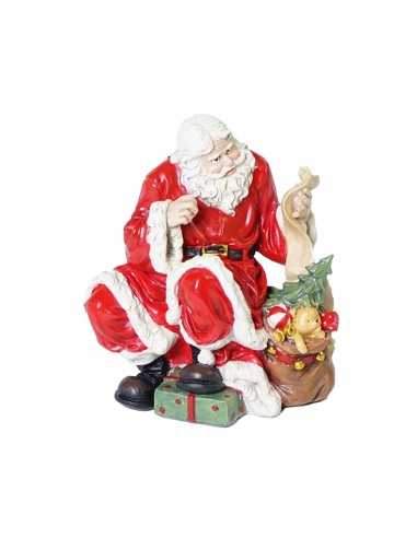 OGGETTISTICA NATALE: vendita online B.NATALE ROSSO C.REGALI 15X12X17CM RESINA in offerta