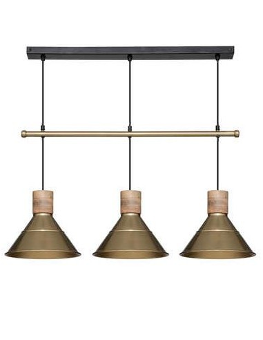 LAMPADARIO 190650 3 LUCI 80X25X100CM METALLO su Shop in Casa