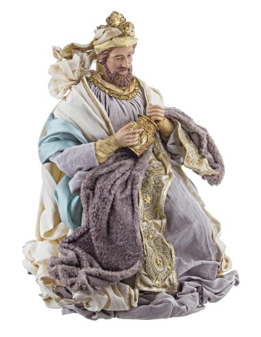 PERSONAGGI PRESEPE: vendita online Figura Re Magio Seduto di Natale - La Magia di Natale a casa tua in offerta