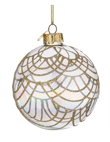 SFERE E PENDAGLI: vendita online Sfera in Vetro Prism Iridescente 8 cm,Decorazione Natalizia per Aggiungere la Magia di Natal...