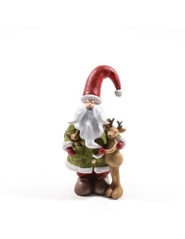 BABBO NATALE RESINA 12X11X23,5CM su Shop in Casa