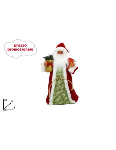 PUNT 37870 BABBO NATALE 30CM ROSSO (0300)