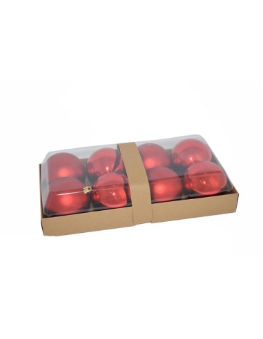 SFERA 8PZ 10CM LUCIDO/OPACO ROSSO 9A8E08/MR