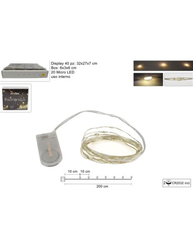 S LUM 20 M/LED 948398 B.CO CALDO BATTER YC-B2-20WW