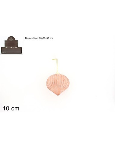 SFERA VETRO 10CM ROSA ANTICO (0150)