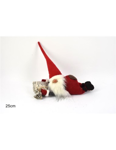 GNOMO NATALE 02802 25CM C/SACCO DONI (0330)