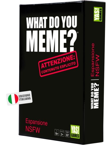 GIOCHI DI SOCIETA'E PUZZLE: vendita online WHAT DO YOU MEME? ESPANSIONE NSFW +18 in offerta