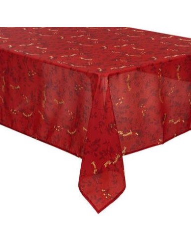 TOVAGLIA 191459 ROSSO/ORO 140X240 ANTIMACCHIA su Shop in Casa