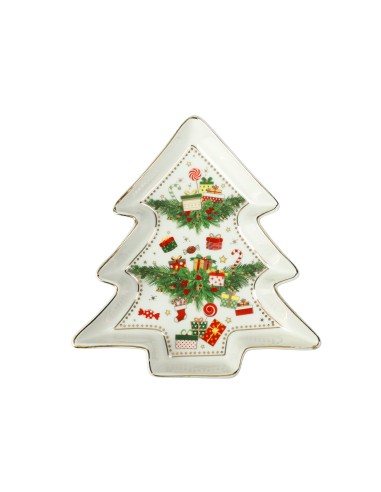 OGGETTISTICA NATALE: vendita online Vassoietto di Natale Albero Elfomagia 17,5x19 cm - La Magia di Natale a Casa Tua in offerta