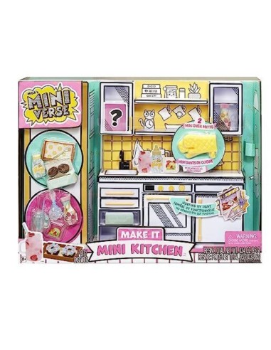 Make it Mini Kitchen MGA’s Miniverse - Cucina Playset con Luce UV e Gioco di Resina