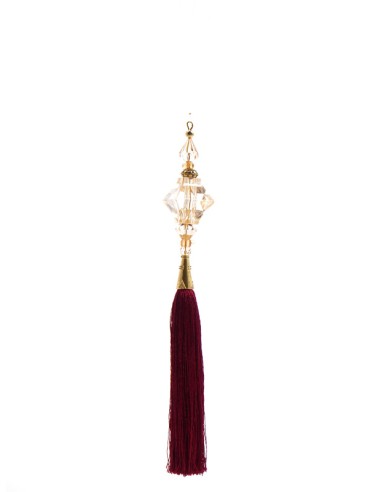 PENDENTE 131372 AVORIO NAPPA BURGUNDY 31CM