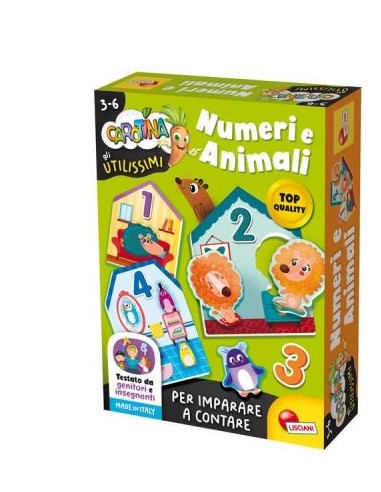 Carotina Gli Utilissimi Numeri e Animali - Impara a Contare Divertendoti | shop in casa