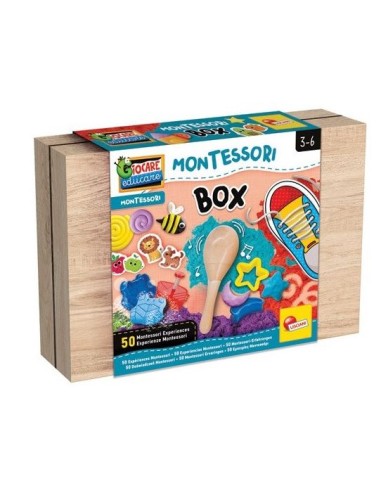 Lisciani Giochi Montessori Work-box - 50 Esperienze Educative con Scatola in Legno | Shop in Casa