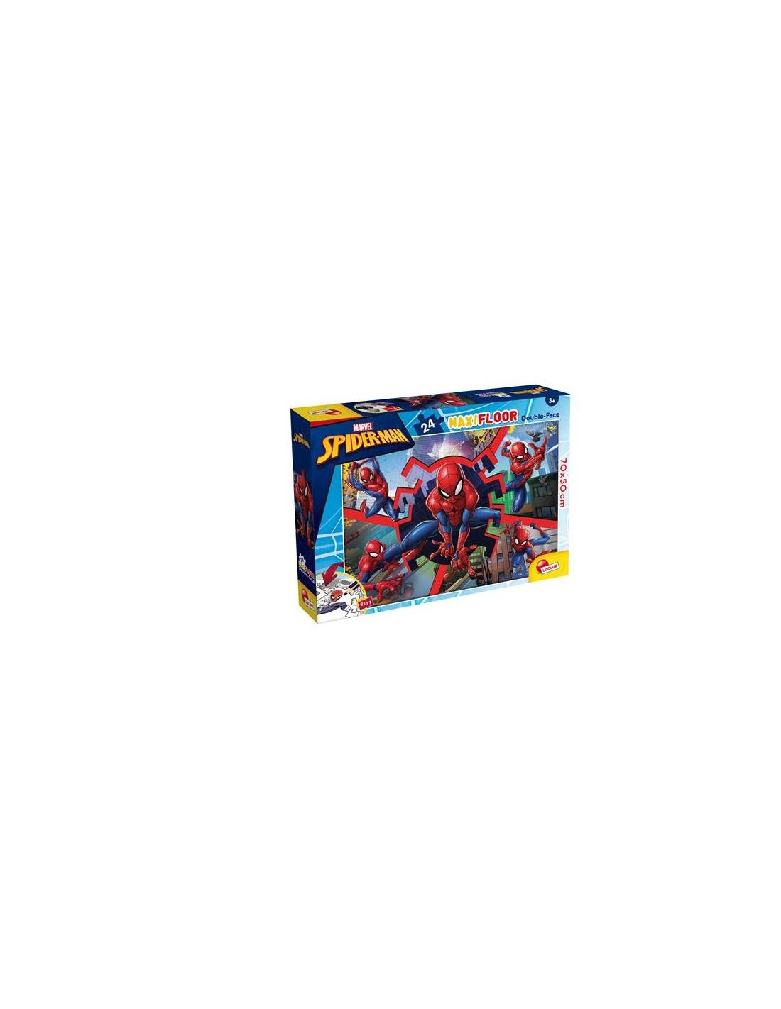 GIOCHI DI SOCIETA'E PUZZLE: vendita online Marvel Puzzle DF Maxi Floor 24 Spiderman, Puzzle Double Face 70x50 cm, 24 Pezzi, S...