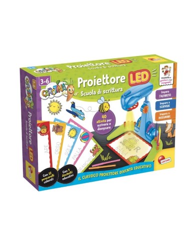 Lisciani Giochi Carotina Proiettore, Scuola di Lettura e Scrittura, Gioco Educativo | shop in casa