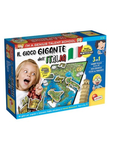 I'm a Genius Il Gioco Gigante dell'Italia Montessori - Puzzle Educativo | shop in casa