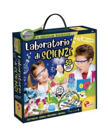 I'm a Genius Laboratorio di Scienze, 50 Esperienze Scientifiche con Kit Completo di Provette e Manuale Illustrato | shop in casa