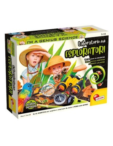 I'm a Genius Laboratorio degli Esploratori - Kit Scientifico con Strumenti da Esploratore per Bambini | shop in casa