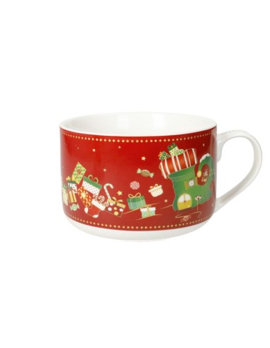 OGGETTISTICA NATALE: vendita online Tazza Colazione di Natale Elfomagia D 13x8,5 cm - La Magia di Natale a Casa Tua in offerta