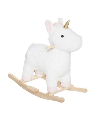 DONDOLO UNICORNO 174235 POLIESTERE 64X32X55CM su Shop in Casa