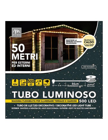 TUBO 69616 500 LED COLORE BIANCO CALDO DA ESTERNO su Shop in Casa