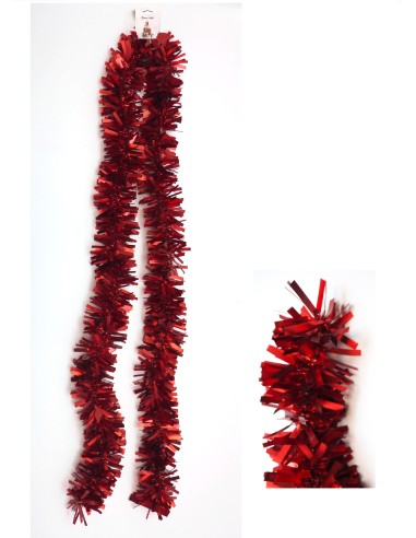 FILO DECORATIVO ALBERO 200CM ROSSO SATINATO