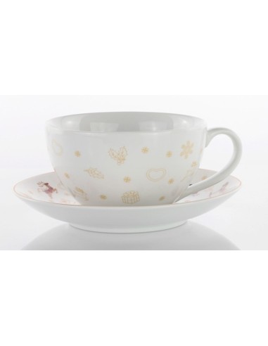 TAZZA COLAZIONE CON PIATTO 0,45CL XMAS