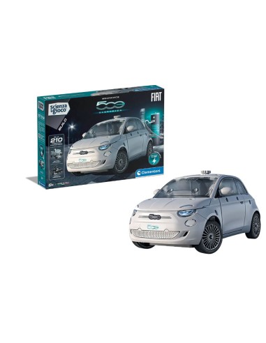 Clementoni - Scienza e Gioco Build - Modellino Fiat 500 Elettrica, ...