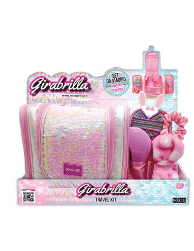 Girabrilla Puffer Beauty Case Make Up con Paillettes | Portatile e Organizzato | Nice Group | shop in casa