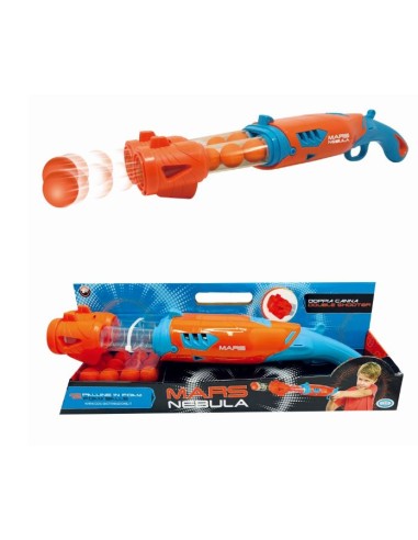 Fucile Sparapalline Mars Nebula - Double Shooter con 12 Palline e Adattatore per Razzi | Shop in Casa