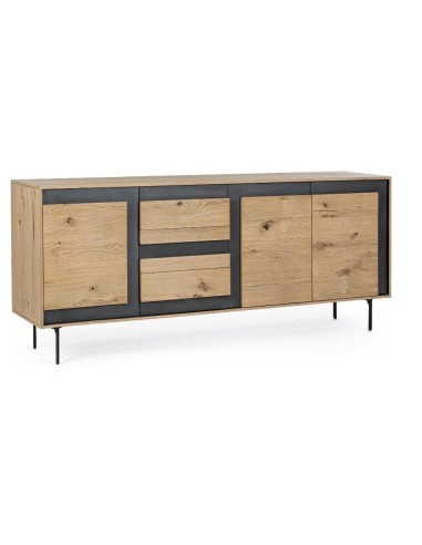 CREDENZA 0747105 STANWOOD 200X45X85CM 3ANTE+3CASSETTI su Shop in Casa