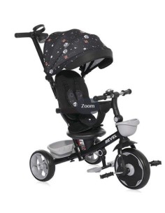 Lorelli Triciclo Revel 5 in 1 con Asta di Spinta - Black Cosmos | shopincasa.it