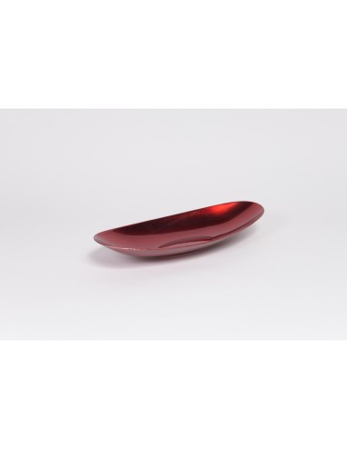 VASSOIO 82084 FOGLIA ROSSO 41X17X16 PLASTICA