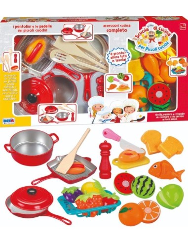 SCUOLA DI CUCINA 11672 SET ACCESSORI CUCINA su Shop in Casa