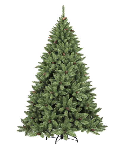 ALBERI DI NATALE: vendita online Albero di Natale "boemia" altezza 180 cm diamtero 112cm con 776 rami e pigne in offerta