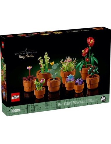 GIOCATTOLO PUBBLICIZZATO: vendita online LEGO Icons Piantine, Set Collezione Botanica, Fiori Artificiali, Vaso Terracotta, De...