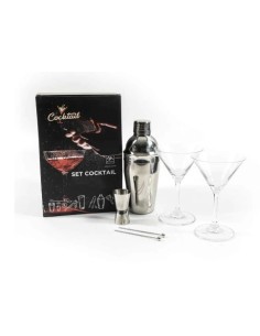 SET 6PZ COCKTAIL 42276 SHAKER/MISURINO/BICCHIERI su Shop in Casa