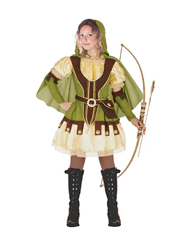 VESTITI: vendita online Costume Lady Robin 9/11 Anni - Elegante e Divertente in offerta