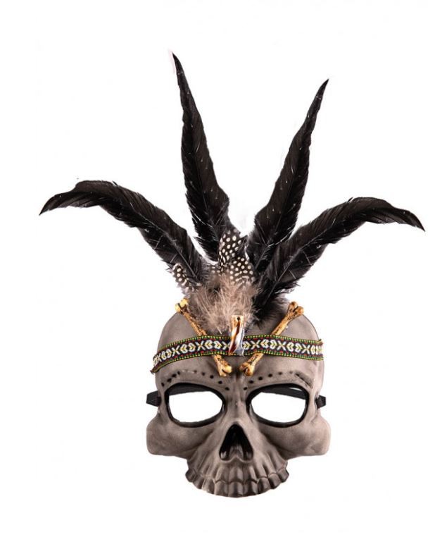 MASCHERA SCHELETRO CON CAPPELLO - Halloween - Accessori Shop