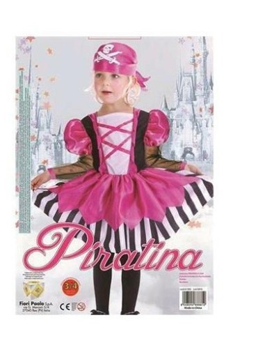 COSTUME 61395.3-4 PIRATINA FUXIA 3/4 ANNI su Shop in Casa