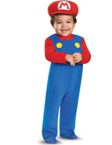 VESTITI: vendita online Costume Super Mario Bambino 12-18 Mesi | Tuta e Cappello in offerta