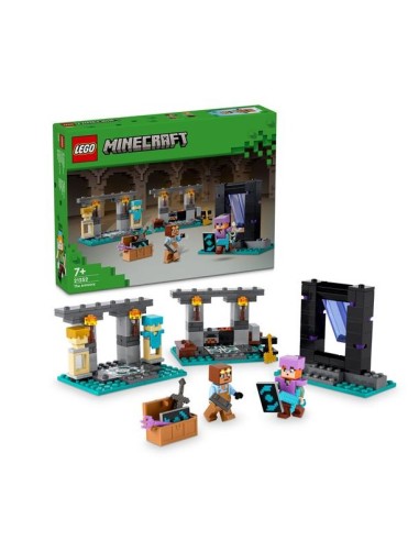 GIOCATTOLO PUBBLICIZZATO: vendita online LEGO Minecraft L'Armeria 21252, Modellino con Alex, Armi Giocattolo, Set per Bambini...